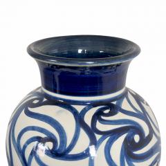 Erik Kargaard Monumental Vase with Scrolling Design by Erik Kargaard for Knabstrup - 1747276