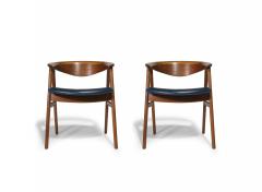Erik Kirkegaard Pair of Restored Danish Teak Armchairs by Erik Kirkegaard - 4568855