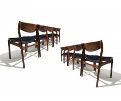 Erik Ole J rgensen Ten 10 Mid 20th Century Brazilian Rosewood PE Jorgensen Danish Dining Chairs - 4387902