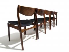 Erik Ole J rgensen Ten 10 Mid 20th Century Brazilian Rosewood PE Jorgensen Danish Dining Chairs - 4387903
