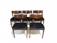 Erik Ole J rgensen Ten 10 Mid 20th Century Brazilian Rosewood PE Jorgensen Danish Dining Chairs - 4387912