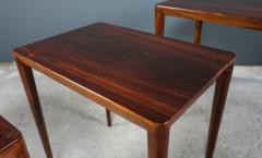 Erik Riisager Hansen Erik Riisager Hansen Rosewood Nesting Tables Haslev 1960s Denmark - 2284805