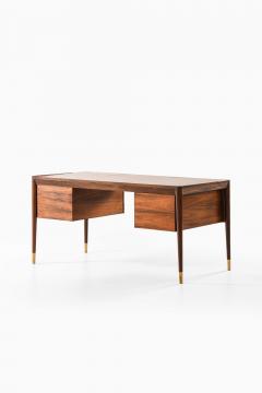 Erik Riisager Hansen Mid Century Desk in Brass Rosewood by Erik Riisager Hansen 1950s - 4663821