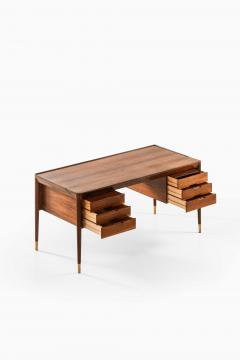 Erik Riisager Hansen Mid Century Desk in Brass Rosewood by Erik Riisager Hansen 1950s - 4663822
