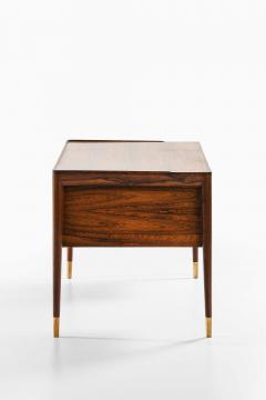 Erik Riisager Hansen Mid Century Desk in Brass Rosewood by Erik Riisager Hansen 1950s - 4663823