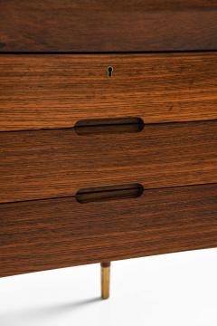 Erik Riisager Hansen Mid Century Desk in Brass Rosewood by Erik Riisager Hansen 1950s - 4663843