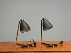 Erik W rn Table Lamps Metal Brass Sweden 1950s - 4467257