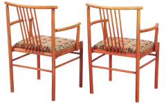 Erik W rts Erik Worts Erik W rts Lyran Orange Stained Armchair Mid Century - 2592225