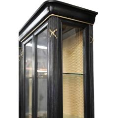 Erika Brunson Erika Brunson for Dessin Fournir Black Gold Display Showcase Cabinet - 4286209