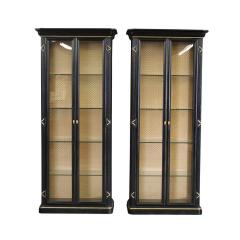 Erika Brunson Erika Brunson for Dessin Fournir Black Gold Display Showcase Cabinet - 4286210