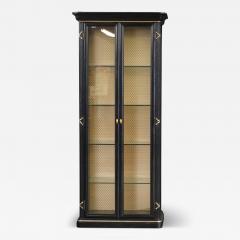 Erika Brunson Erika Brunson for Dessin Fournir Black Gold Display Showcase Cabinet - 4288349