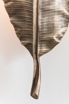 Erin Sullivan Flora Series Bronze Banana Leaf Sconces USA - 1164357