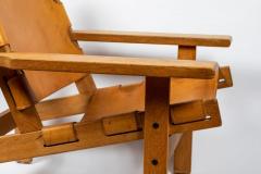 Erling Jessen 1960s Erling Jessen Oak and Leather Lounge Chair - 1146439