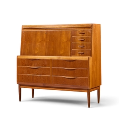 Erling Torvits Erling Torvits Mid Century Danish Teak Secretary Desk - 4733019