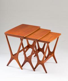 Erling Torvits Scandinavian Midcentury Nesting Tables by Erling Torvits for HM - 1690184