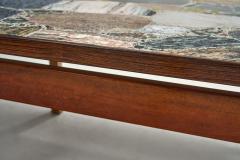 Erling Viksj Coffee Table with Stone Top by Erling Viksj for Conglo Designs Norway 1960s - 4440761