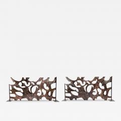 Erminio Lozzi Two claustras in stamped and patinated copper Italy circa 1970 - 2613360