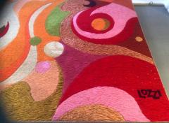 Erminio Lozzi Two large tapestries by Erminio Lozzi 1970s period  - 1038597