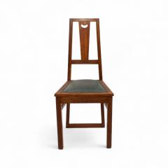 Ernest Archibald Taylor E A Taylor A Set of Five Arts Crafts Oak Side Chairs with Heart Cut outs - 4182973