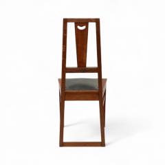 Ernest Archibald Taylor E A Taylor A Set of Five Arts Crafts Oak Side Chairs with Heart Cut outs - 4182975
