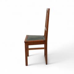 Ernest Archibald Taylor E A Taylor A Set of Five Arts Crafts Oak Side Chairs with Heart Cut outs - 4182977