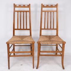 Ernest Archibald Taylor E A Taylor attri for Wylie Lochhead A pair of Arts Crafts side chairs - 4191730