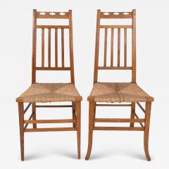 Ernest Archibald Taylor E A Taylor attri for Wylie Lochhead A pair of Arts Crafts side chairs - 4233023