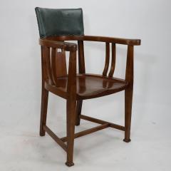 Ernest Archibald Taylor E A Taylor attributed An Arts Crafts Oak Tub Chair with a Pierced Heart - 4191748