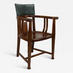 Ernest Archibald Taylor E A Taylor attributed An Arts Crafts Oak Tub Chair with a Pierced Heart - 4233026