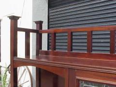 Ernest Archibald Taylor E A Taylor for Wylie Lochhead Arts Crafts Display Cabinet with Heart Details - 4182953