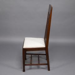 Ernest Archibald Taylor Set of Eight Arts Crafts Glasgow School Oak Dining Chairs with Tulip Details - 4182995