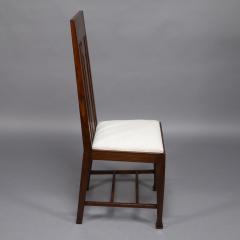 Ernest Archibald Taylor Set of Eight Arts Crafts Glasgow School Oak Dining Chairs with Tulip Details - 4183000