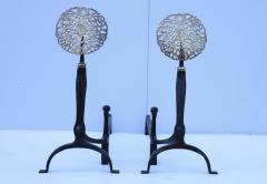 Ernest Gimson Ernest Gimson Style Large 1910 Andirons - 2780507