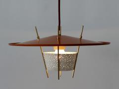 Ernest Igl Rare Mid Century Modern Pendant Lamp by Ernest Igl for Hillebrand Germany 1950s - 2205691