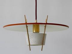 Ernest Igl Rare Mid Century Modern Pendant Lamp by Ernest Igl for Hillebrand Germany 1950s - 2205694