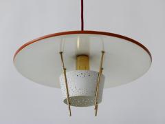 Ernest Igl Rare Mid Century Modern Pendant Lamp by Ernest Igl for Hillebrand Germany 1950s - 2205698