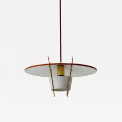 Ernest Igl Rare Mid Century Modern Pendant Lamp by Ernest Igl for Hillebrand Germany 1950s - 2213568