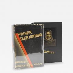 Ernest Miller Hemingway Winner Take Nothing by Ernest Hemingway First Edition with Original Dust Jacket - 3728580