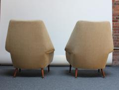 Ernest Race Pair of Ernest Race Flamingo Lounge Chairs and Ottoman - 2148936