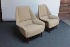 Ernest Race Pair of Ernest Race Flamingo Lounge Chairs and Ottoman - 2148948