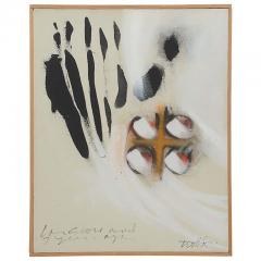 Ernest Tino Trova Modern Oil on Canvas Ernest Trova Four Score Seven Years Ago 1961 - 4694918