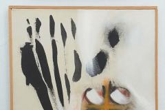 Ernest Tino Trova Modern Oil on Canvas Ernest Trova Four Score Seven Years Ago 1961 - 4695001