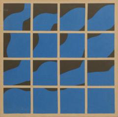 Ernest Trova Silkscreen on Canvas Titled Canto Profile Sections II 1970 - 4528850