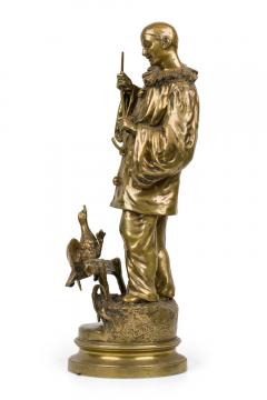 Ernest Wante Bronze Pierot and a Duck - 4322056