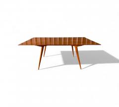 Ernesto Hauner Brazilian Modern Dining Table in Caviuna Ernesto Hauner for Mobilinea 1950s - 4399962