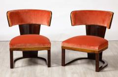 Ernesto La Padula Pair of Italian Art Deco Side Chairs Italy circa 1930 - 3362422
