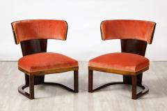 Ernesto La Padula Pair of Italian Art Deco Side Chairs Italy circa 1930 - 3362423