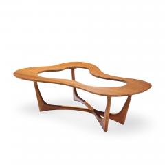Erno Fabry Erno Fabry Mid Century Walnut and Glass Biomorphic Coffee Table - 4560628