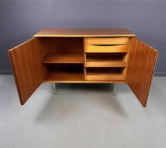 Erno Fabry Mid Century Petite Server Teak Butternut with Brass Accents by Erno Fabry - 3663128
