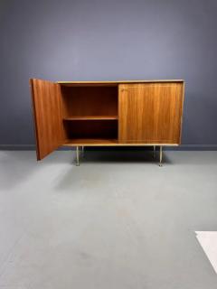 Erno Fabry Mid Century Petite Server Teak Butternut with Brass Accents by Erno Fabry - 3663136